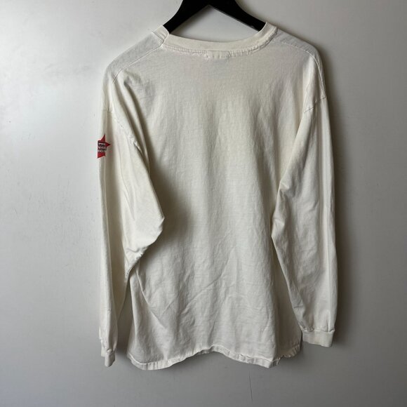 Vintage 90s Y2K Motorsports Dewey Cheetham Howe Racing T Shirt White XL Solid - Picture 3 of 16